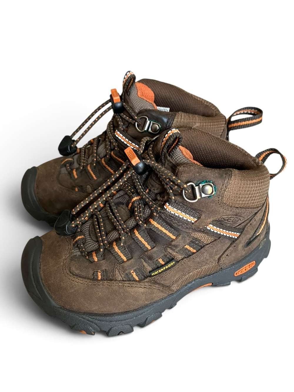 KEEN Alamosa Waterproof Mid Hiking Boots Brown Little Kid 9